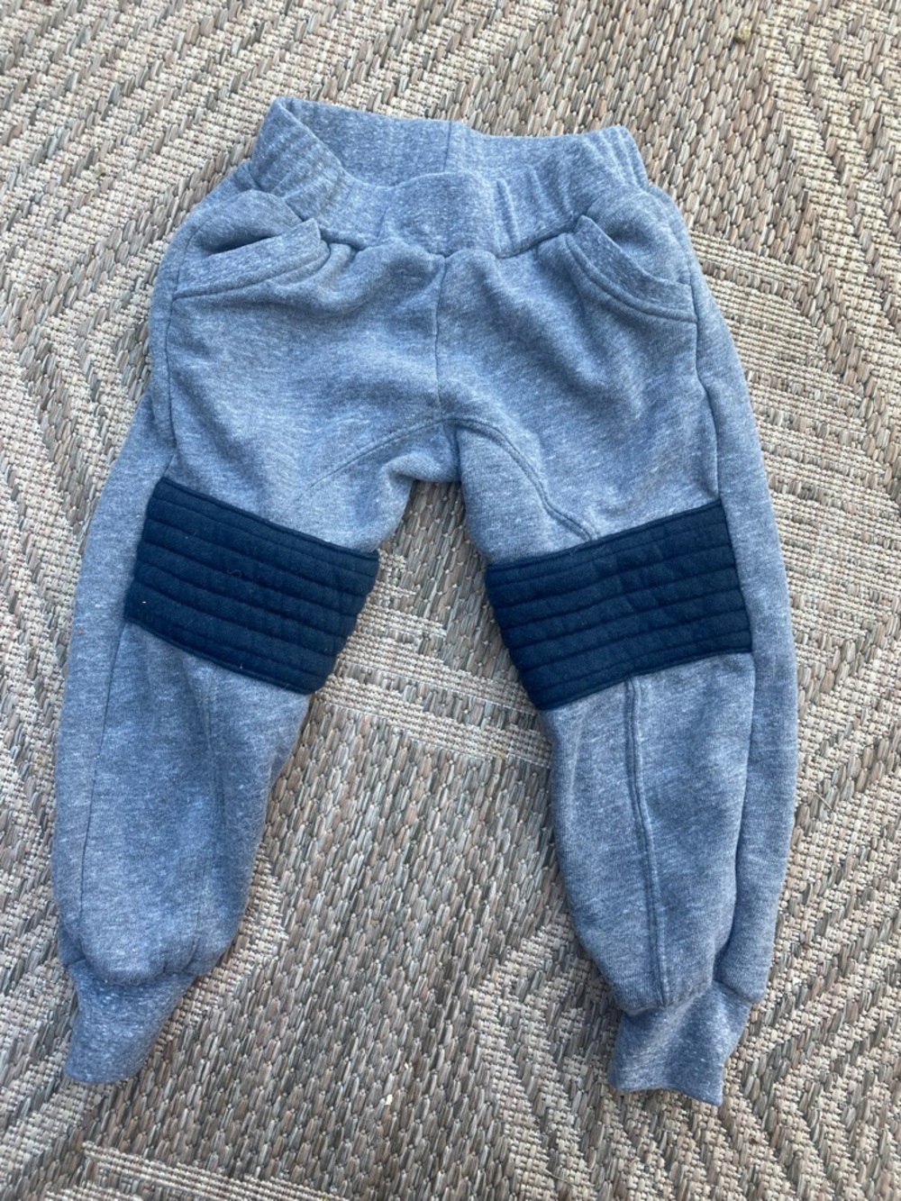 Aviator Nation Gray Joggers with Black Knee Panels